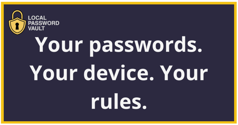 Local Password Vault Ad